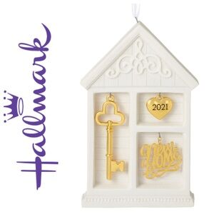 Hallmark 2021 New Home White Porcelain Ornament NWT
